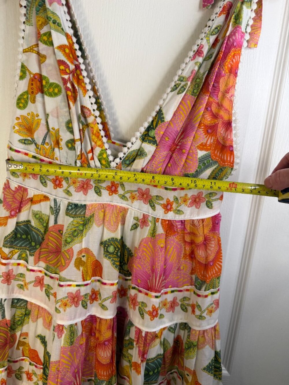 FARM Rio Macaw Bloom Off-White Mibni Dress- XS- MSRP $215 - Picture 8 of 16